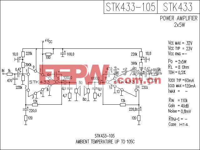STK433功放电路