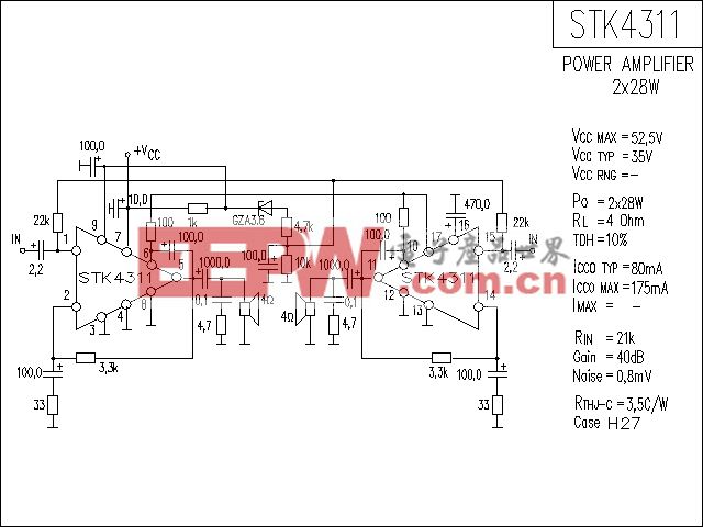 STK4311功放电路