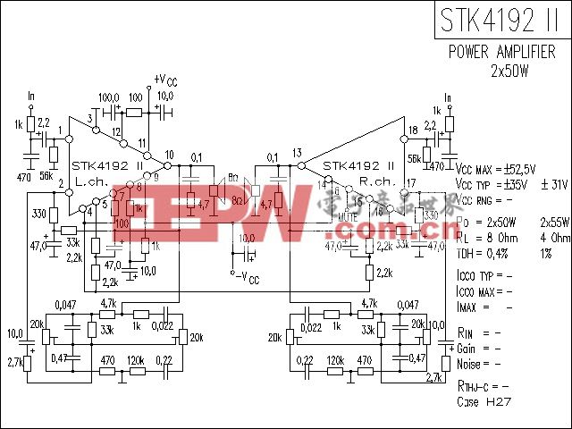 STK4192-2功放电路