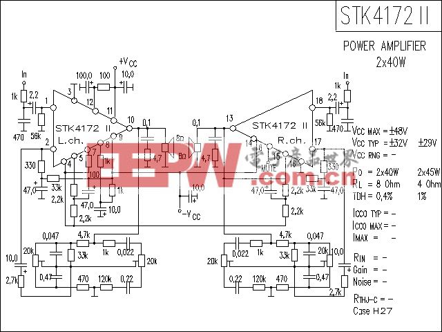 STK4172-2功放电路
