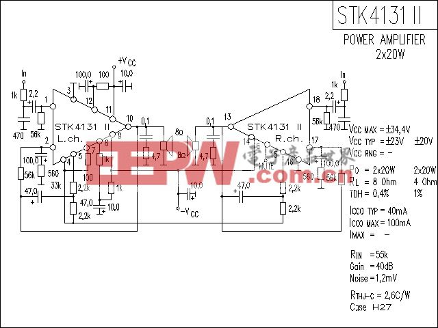 STK4131-2功放電路