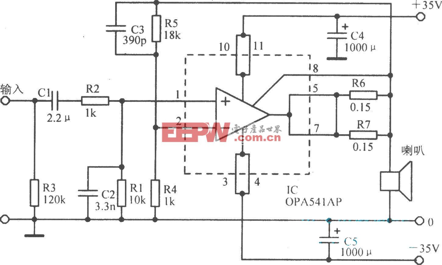 OPA541基本应用电路