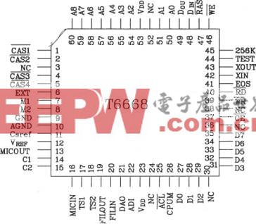 语音合成芯片T6668应用电路图