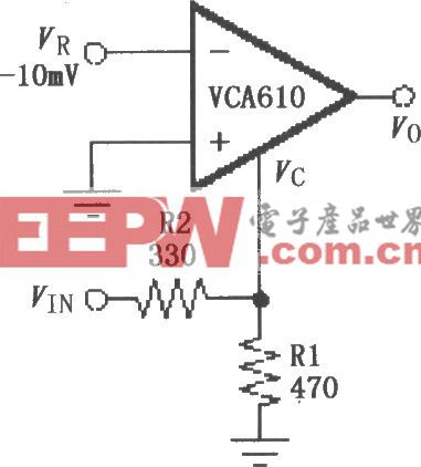 指数响应电路(VCA610)