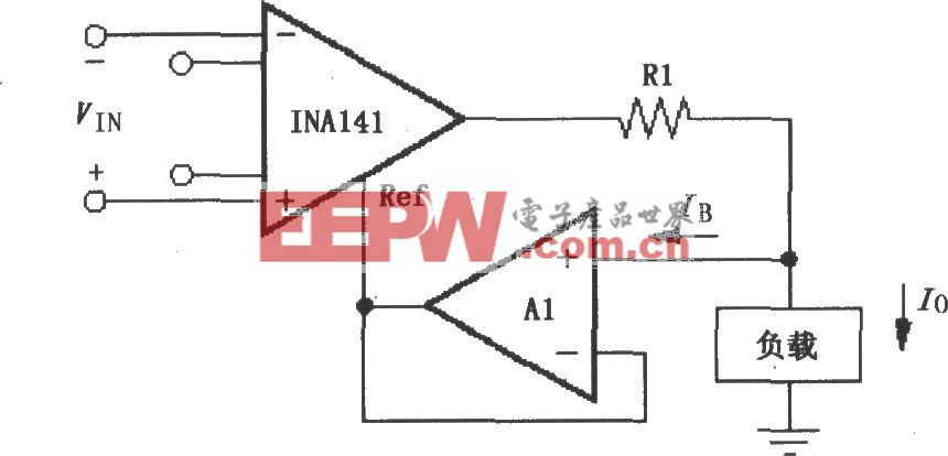由INA141构成的差分电压-电流变换电路