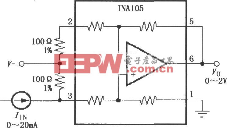 电流-电压转换电路(INA105)