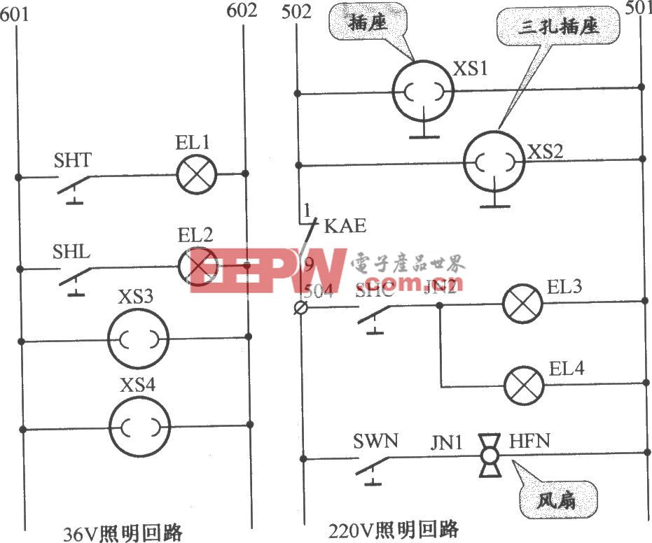 上海新时达电梯照明电路(SM-01-C+变频器）
