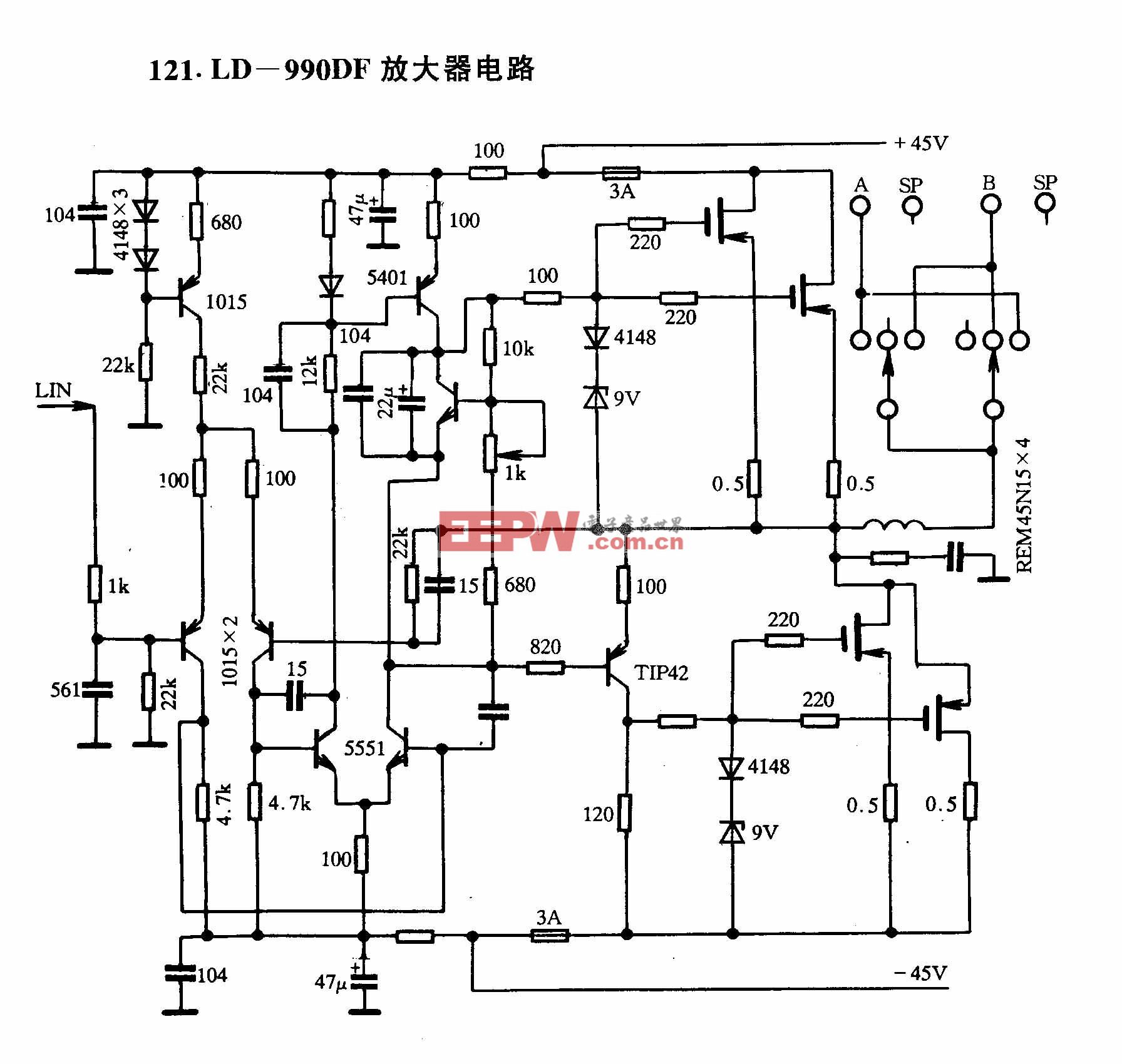 LD-990DF放大器電路