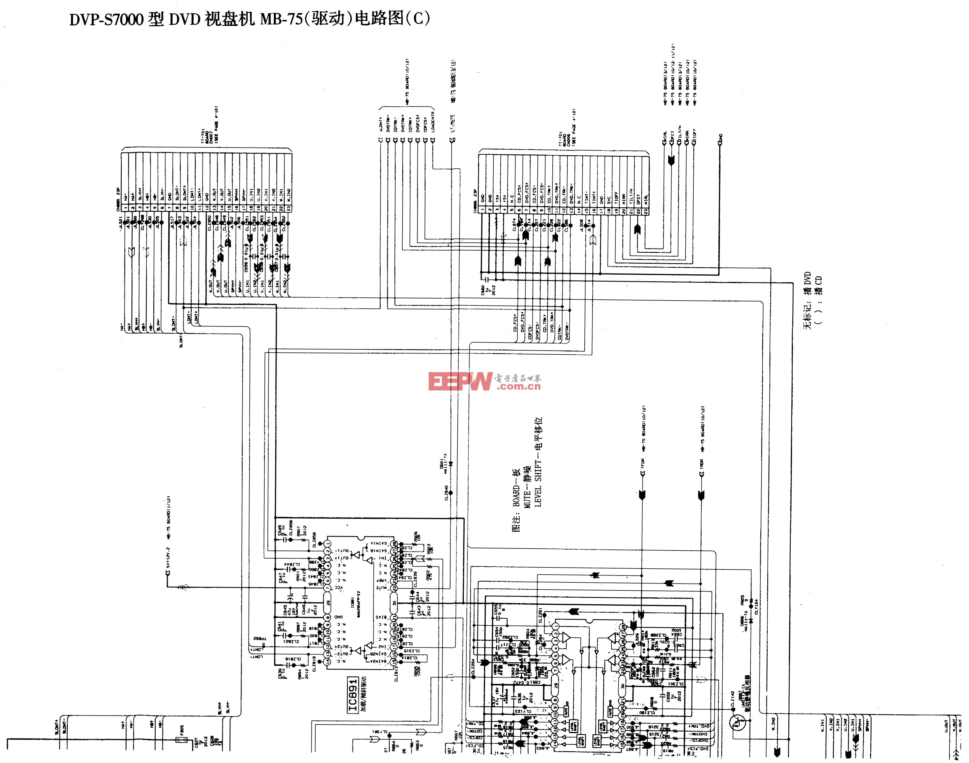 SONY DVP-S7000型DVD-MB-75(驱动)电路图