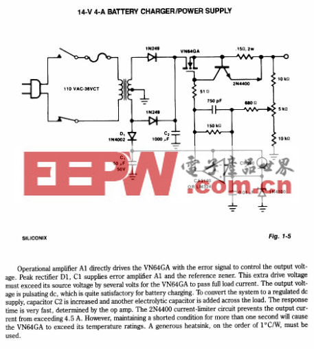 14V.4A.Battery Charger Circuit