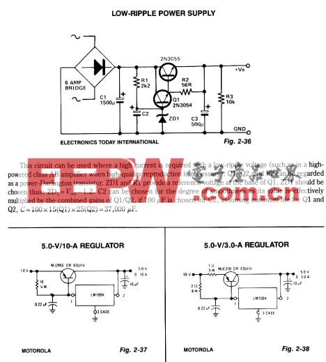 Low Ripple Power supply circuit
