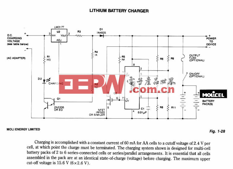 Lithium Battery Charger ciruit