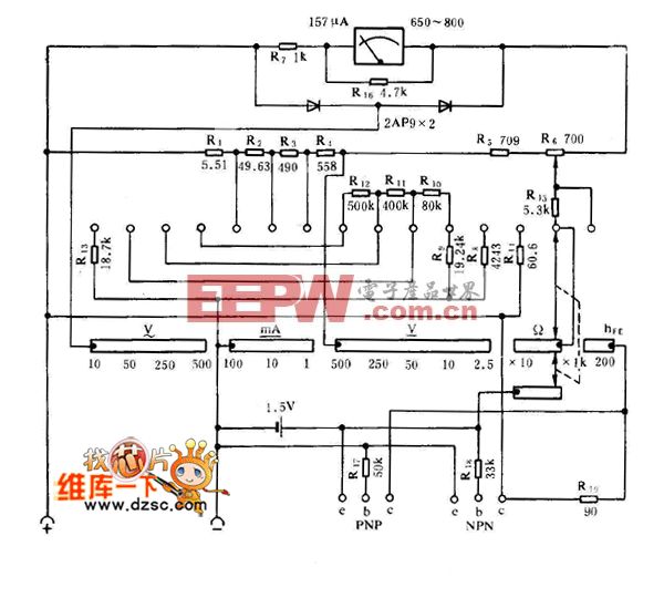 >mf28万用表电路图