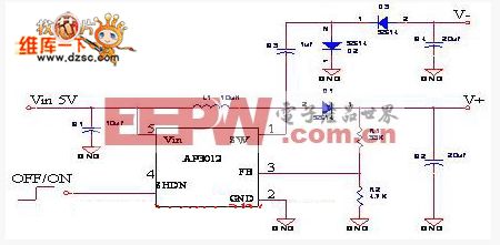 AP3012正负电压产生电路图(一)