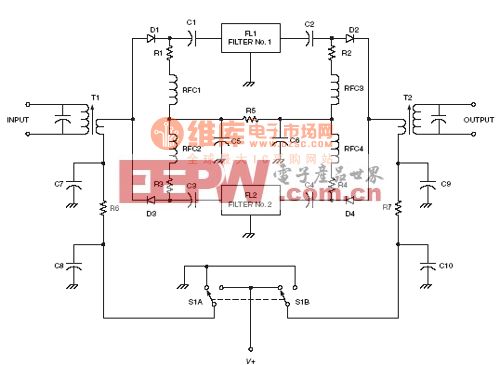 射频IF电路：Filter switch RF circuit
