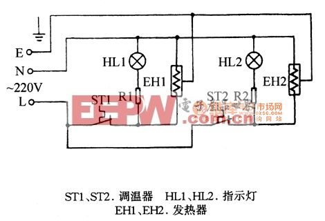 半球HE-2700E1 HE-2700E2调温电炉电路图