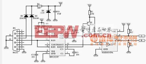 RS232 RS485接口原理图_电路图_电子产品世界