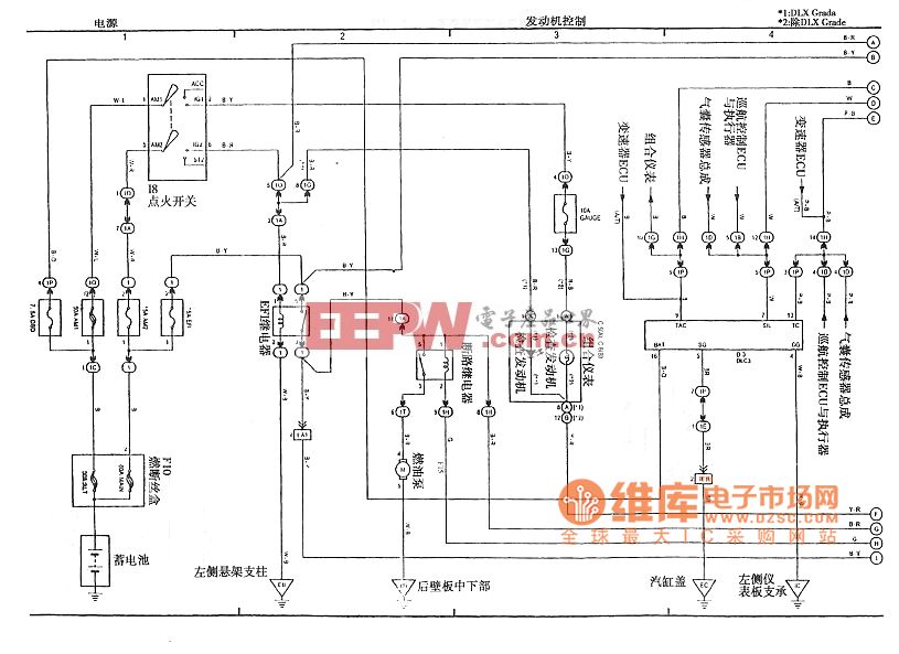 一款铃流控制的电源开关电路 汽车转弯,刹车指示灯控制电路 分享到