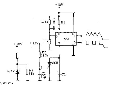 单极声音信号发生器电路图-数字电路图
