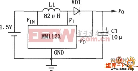 MM1126～MM1129升压DC-DC变换器电路图