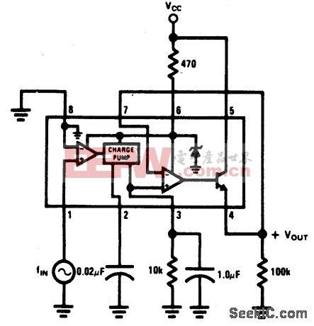 稳压调节频率-电压转换器电路