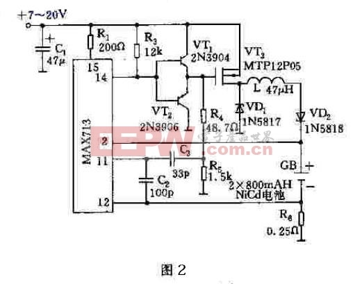 基于MAX712/713的智能型蓄电池快速充电器