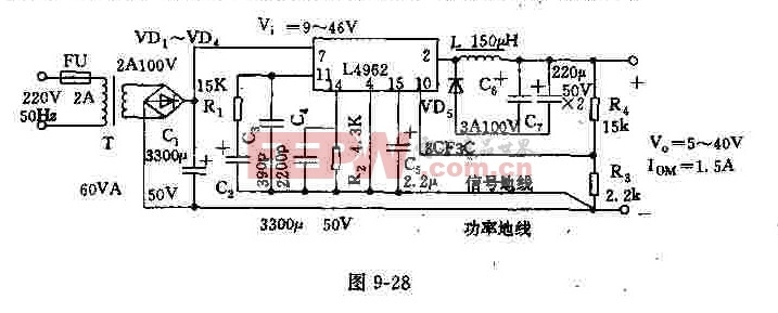 由L4962构成的单片开关电源