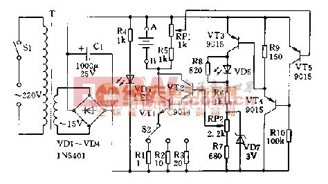 3.0A-1.5电流可调充电器电路图