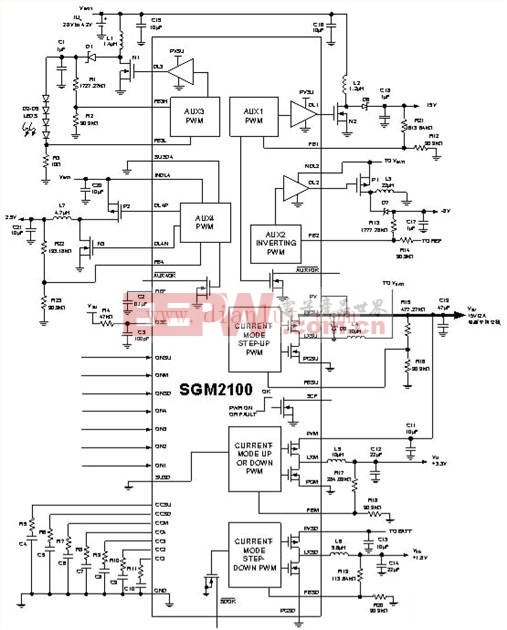 SGM6006同步降压型DC-DC电路