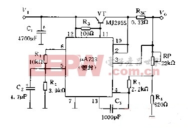 用PNP型管扩流的线性可调稳压器电路设计