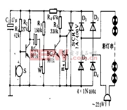 声控节日彩灯电路设计