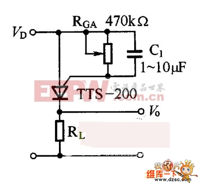 TTS-200系列温控晶体闸管基本应用电路图