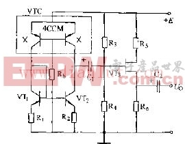 基于4CCM的場效應晶體管源極輸出電路圖