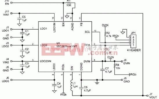 MIC2826评估板电路原理图