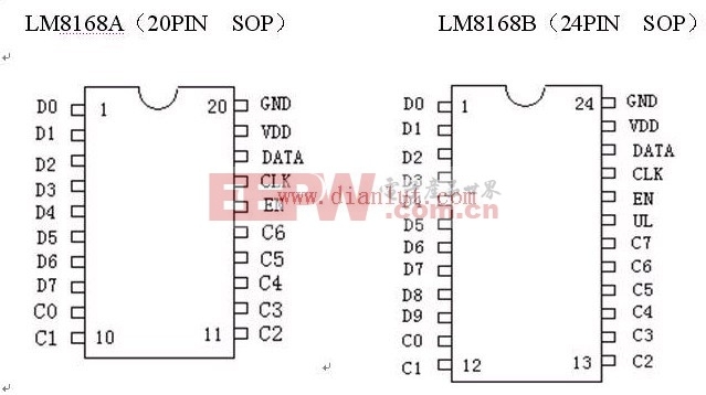 LM8168设计的LED数码管驱动电路