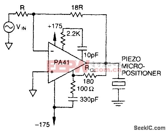 压电微定位器驱动电路