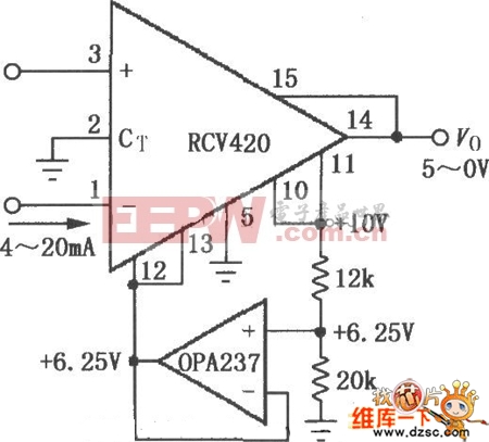 rcv420电流-电压变换电路图 