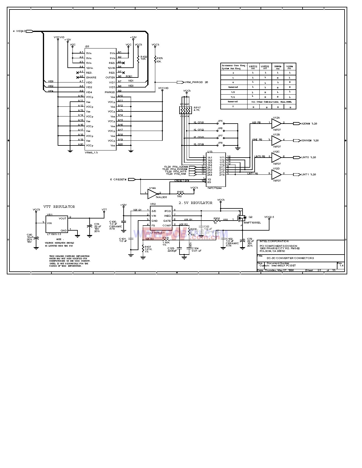 电脑主板设计图440LX2_32