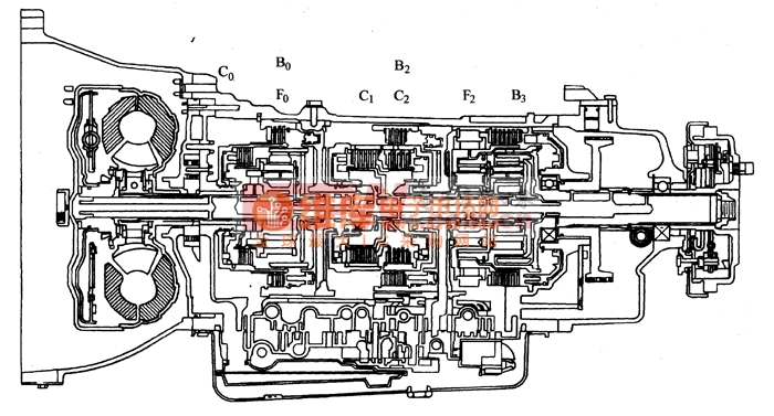 丰田考斯特A441E自动变速器电路图