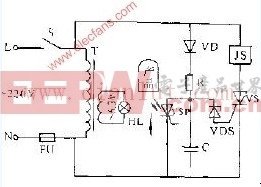 光控晶闸管计数器的电路工作原理
