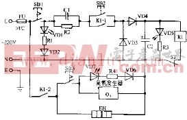 康宝SDX-70系列双门双功能电子消毒柜电路原理图