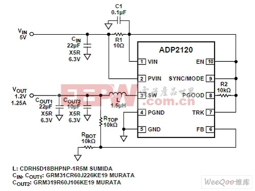 ADP21209典型应用电路