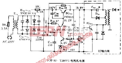 >三洋电视机电源电路