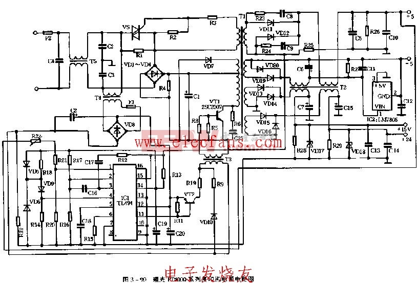 理光FT4000系列复印机电源电路图