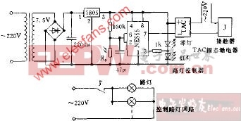 一种全自动路灯控制器电路图