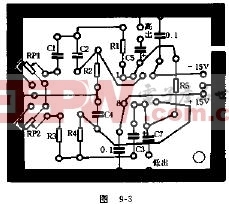 自制有源RC二分频HI-FI放大器电路图