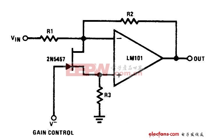 2N5457構成的壓控增益電路