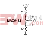 Figure 2. A typical resistor-divider circuit.