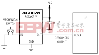 MAX6816、MAX6817、MAX6818：典型工作电路