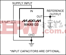 MAX6133 采用微型µMAX封装、低功耗、低